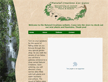 Tablet Screenshot of naturalcreationslosgatos.com